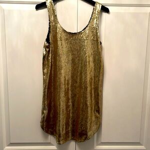 Vintage Zara Gold Sequin Mini Dress